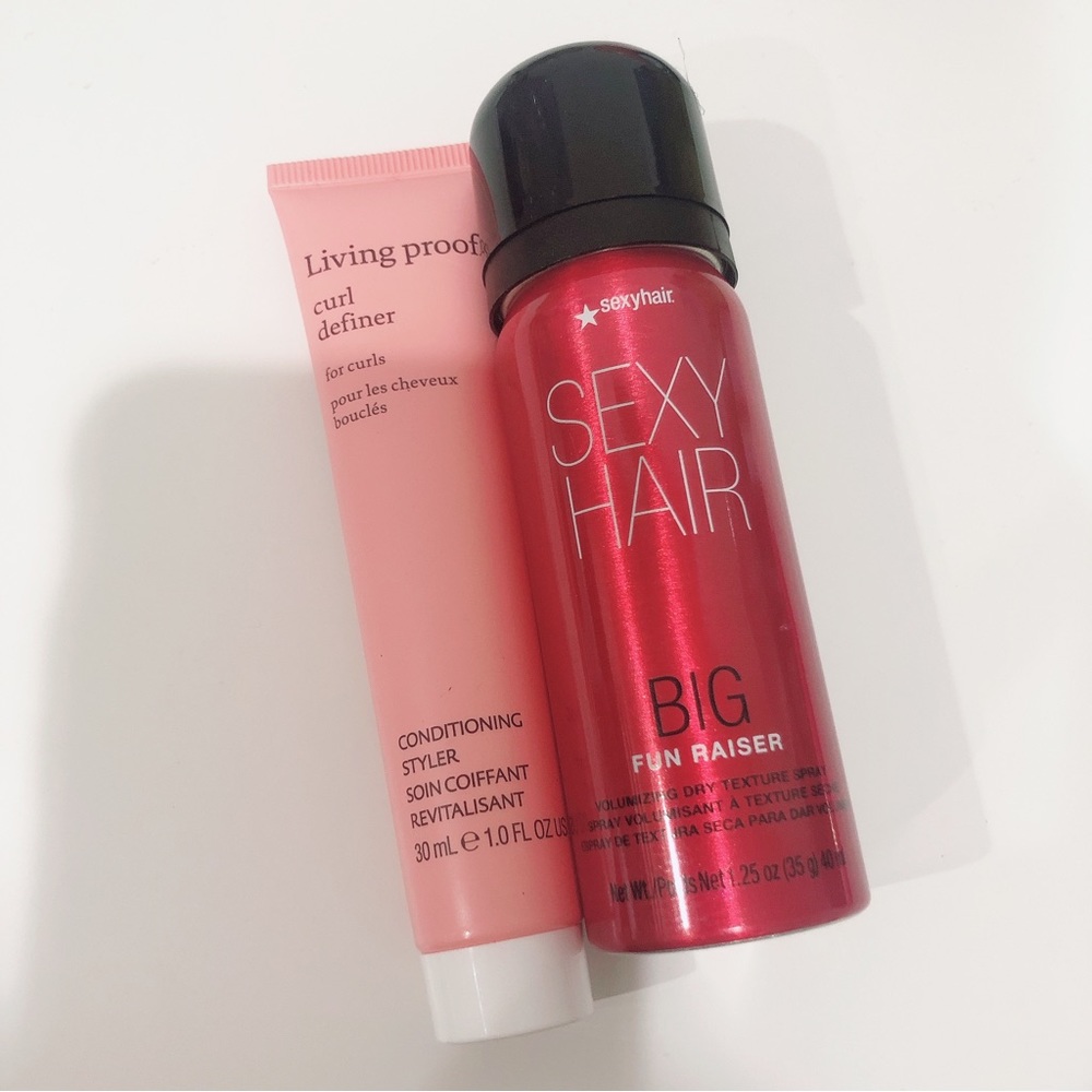 Hair styling product travel size